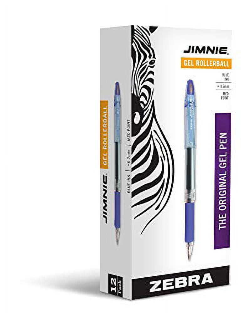 Zebra Classic Z-grip Flight Ballpoint Pens 1.2mm Blue Ink Pack of