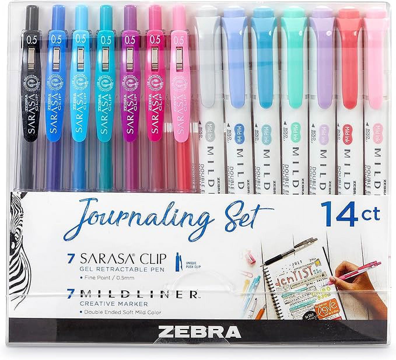 https://i5.walmartimages.com/seo/Zebra-Pen-Journaling-Set-Includes-7-Mildliner-Highlighters-and-7-Sarasa-Clip-Retractable-Gel-Ink-Pens-Assorted-Colors-14-Pack_24b85fcd-aa2e-464e-88b7-bd48337dbf52.88ac6cd7b93378f869227102fc116bb5.jpeg