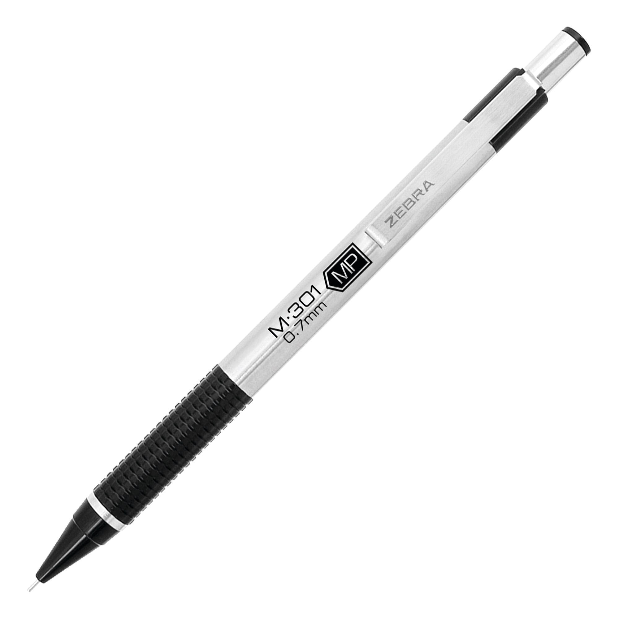 Zebra Pen M301 Mechanical Pencil, 0.7 mm, HB 2 Graphite, Black Grip