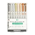 thumbnail image 1 of Zebra Pen Mildliner Double-Ended Highlighter, Broad and Fine Point Tips, No Bleed Bible Assorted Neutral Vintage Ink Colors, 8-Pack, Model Number: 78208, 1 of 3