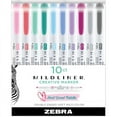 thumbnail image 1 of Zebra Pen Mildliner Double Ended Highlighter - Fine, Bold Marker Point - Bullet, Chisel Marker Point Style - Mild Lavender, Mild Spring Green, Mild Citrus Green, Mild Marigold, Mil | Bundle of 5 Packs, 1 of 1