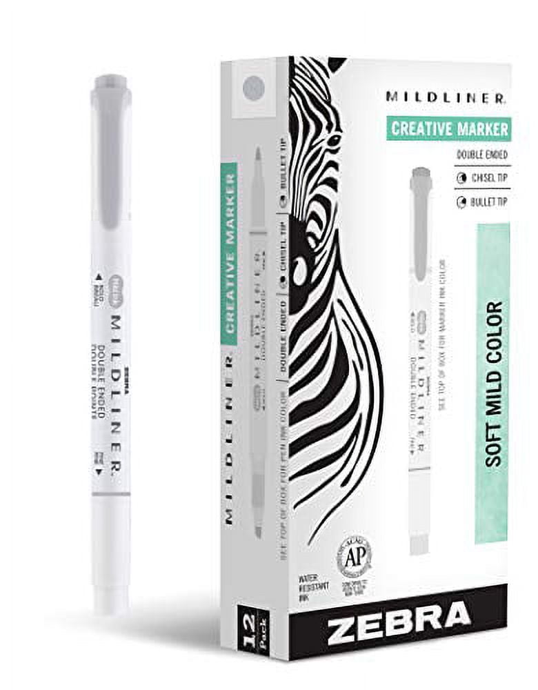 Zebra Pen Mildliner Double Ended Highlighter Marker Set, Broad and Fine