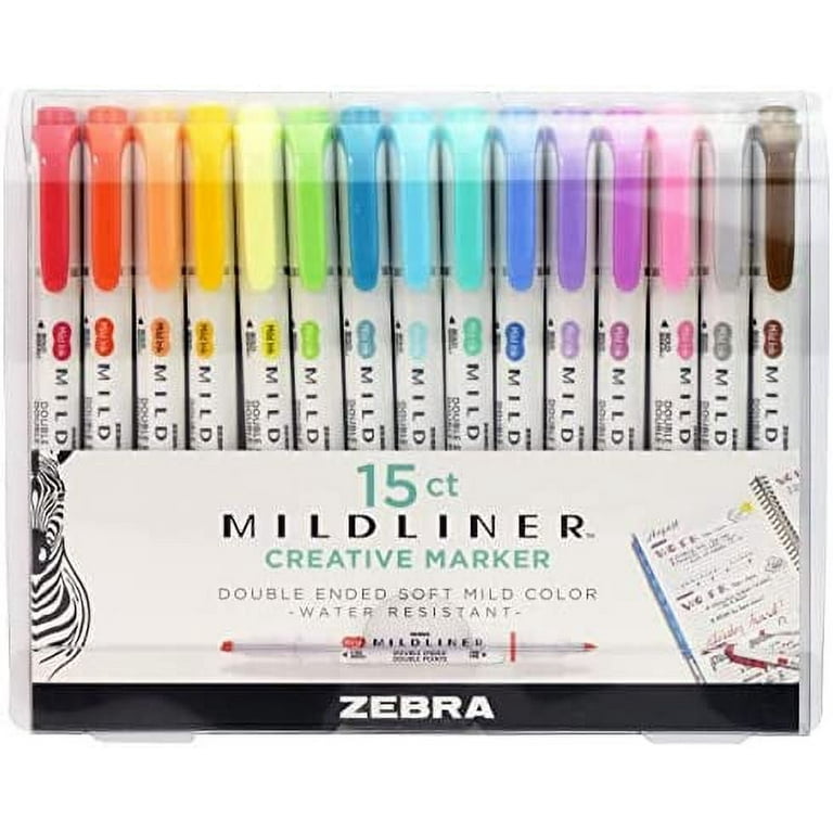 12 Colors/Lot Zebra Markers MO-120-MC Double Head Oily Highlighter Pen  Quick Dry Hook Line Signature Pen Art Supplies Stationery - AliExpress