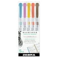 thumbnail image 1 of Zebra Pen Mildliner Double Ended Markers, Assorted Colors, Bold and Fine Point, 5 Count, 1 of 7