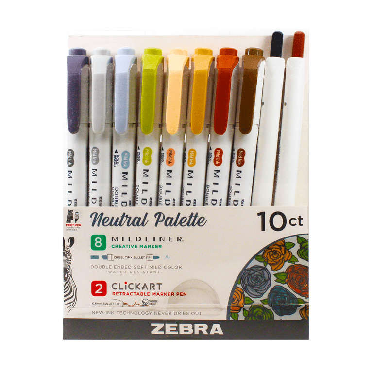 Staedtler Double-ended Highlighter Pens - Chisel, Brush Marker Point Style - Assorted Water Based Ink - 10 / Pack Staedtler Double-ended Highlighter Pens - Chisel, Brush Marker Point Style - Assorted Water Based Ink - 10 / Pack