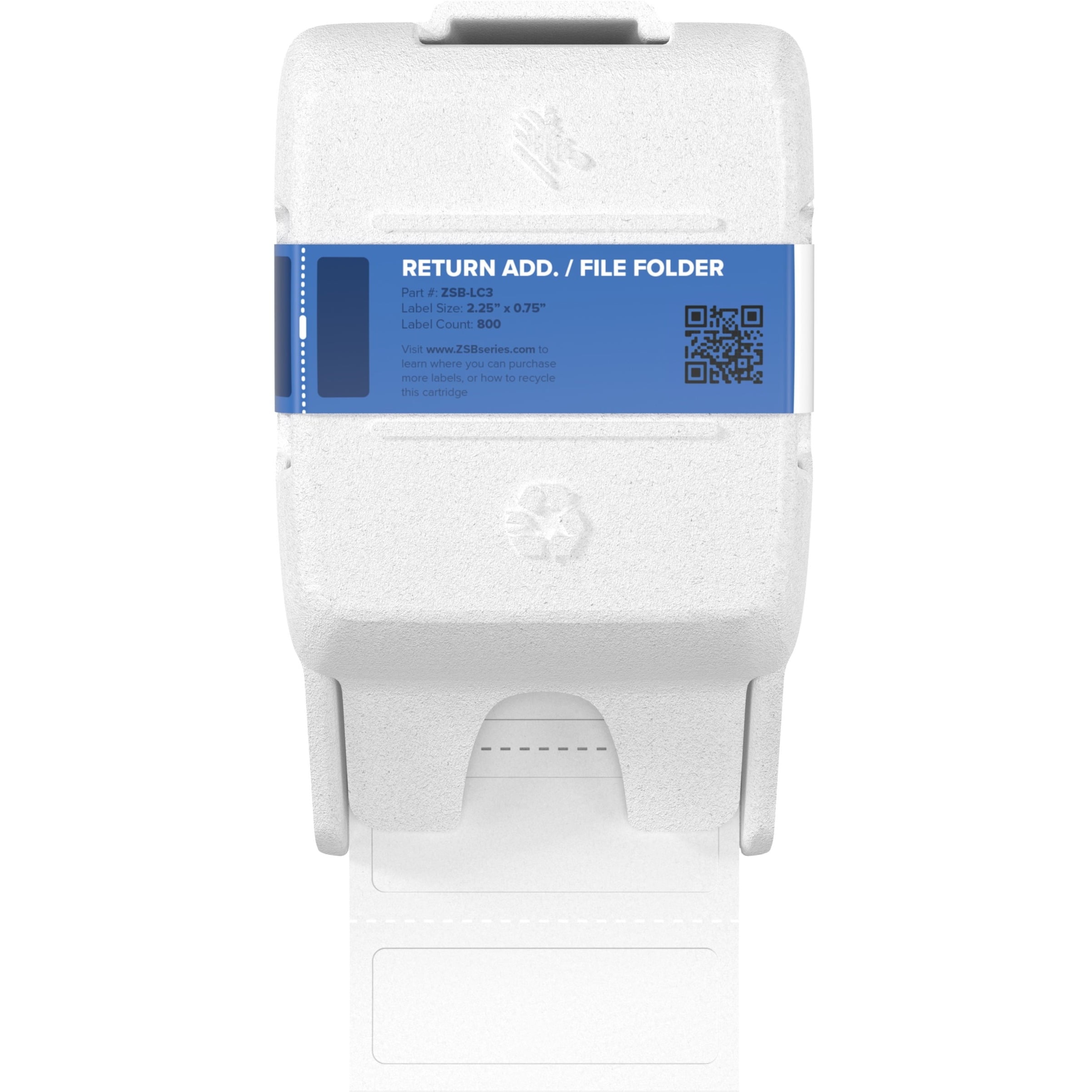 Zebra Pen Potato Starch-Based Label Printer, White