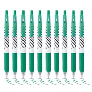 Zebra Pen SARASA CLIP Stripes Gel10pk - Retractable Coloured Pens with Medium 0.7mm Nib, Smudge Proof, Rapid Dry Ink With Comfort Grip and Push Clip, Water Resistant