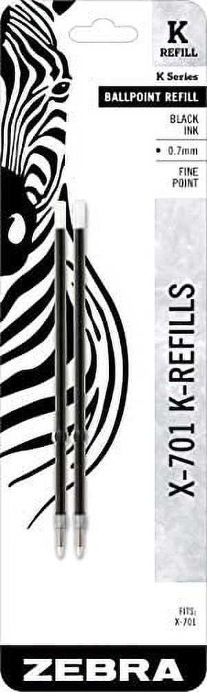 Zebra Pen X-701 Tactical Kugelschreiber – 0,7 Mm, Schwarze Tinte, Mit Zusatzminen & Schlüsselband