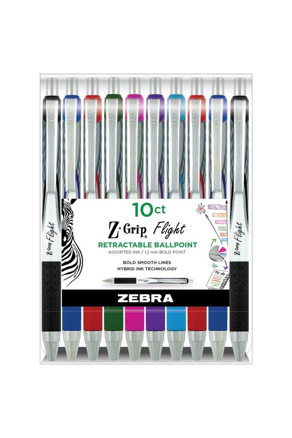 Pen Z-Grip Flight Retractable Pens - Bold Pen Point - 1.2 mm Pen Point Size - Multi Gel-Based Ink