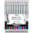 thumbnail image 1 of Zebra Pen Z-Grip Flight Retractable Pens - Bold Pen Point - 1.2 mm Pen Point Size - Retractable - Multi Gel-based Ink - Assorted Plastic Barrel - 10 / Pack | Bundle of 5 Packs, 1 of 1