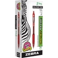 thumbnail image 1 of Zebra Pen Z-Grip Retractable Ballpoint Pens - Medium Pen Point - 1 mm Pen Point Size - Retractable - Red - Clear, Red Barrel - 1 / Dozen | Bundle of 2 Dozen, 1 of 1