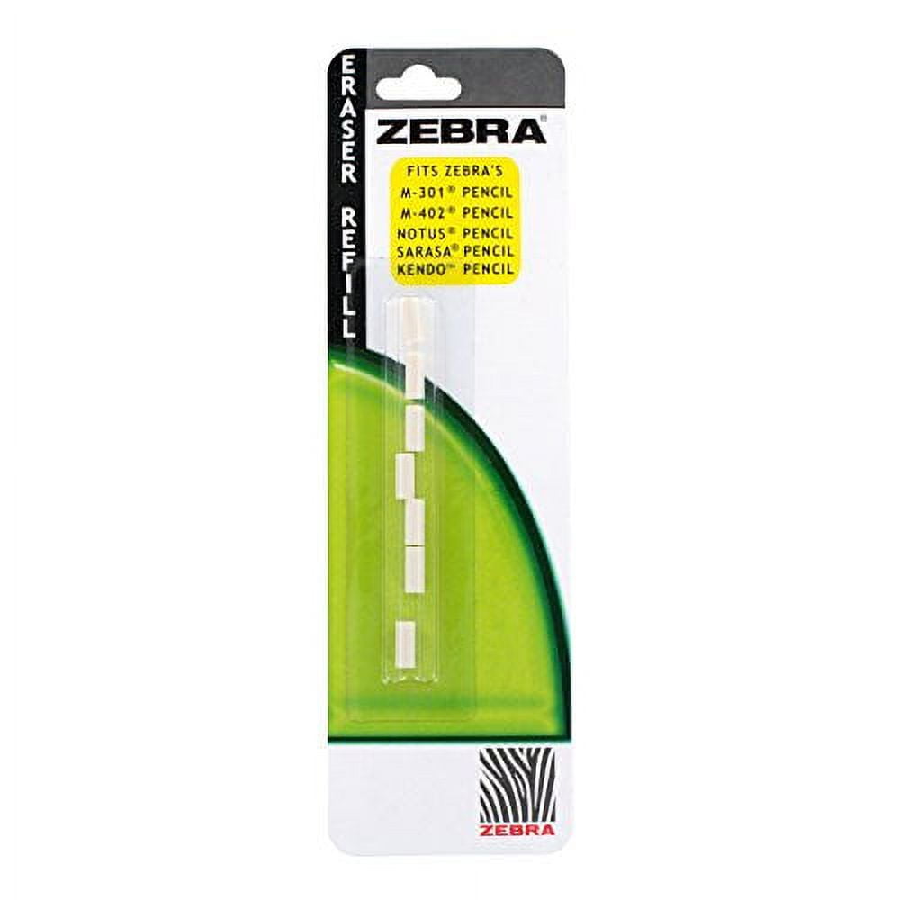 Zebra Pen Zebra Eraser Refill, Fits M301 and M402, White, 7 Pack (83211), 2 Packs