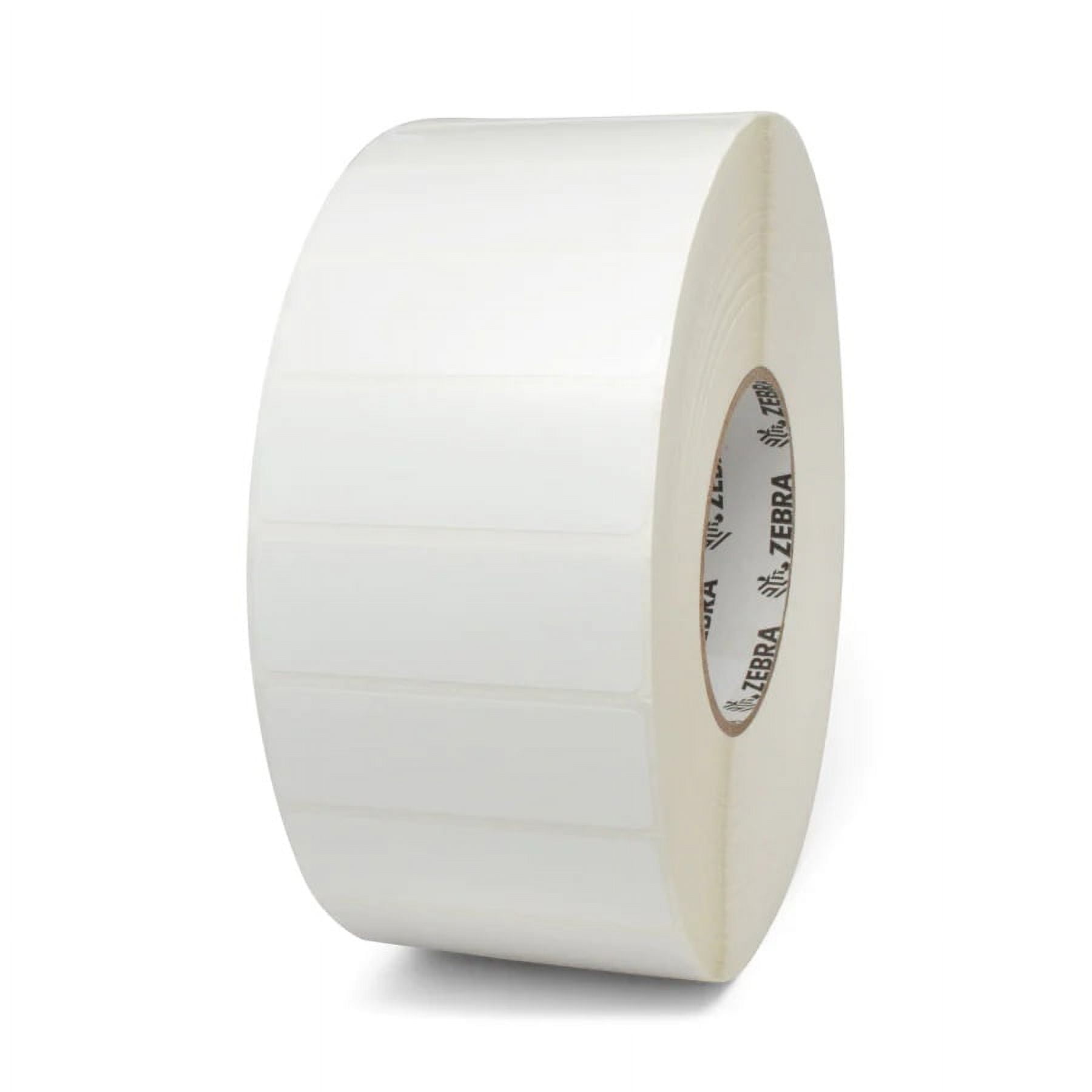 Zebra PolyPro 4000D Direct Thermal Labels, 2" x 1.25" Label, 1" Core, 280 Per Roll, 36 Rolls