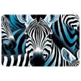 thumbnail image 1 of Zebra Polyester Non-Slip Machine Washable Floor Rug, for Office, Chair Rugs Included, 1 of 6