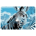 thumbnail image 1 of Zebra Polyester Non-Slip Office Chair Mat Bath Rugs Floor Rugs Machine Washable, 1 of 6