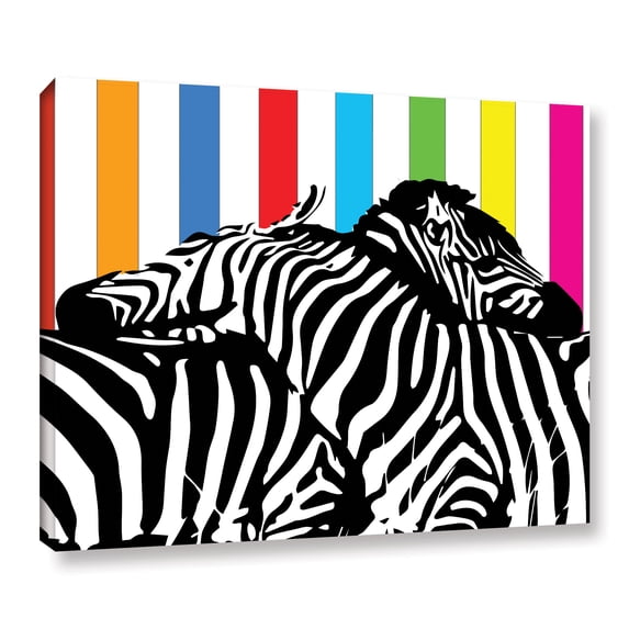 Zebra Pop Gallery Wrapped Canvas