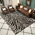 thumbnail image 1 of Zebra Print Area Rug Multicolor 13, Non-Slip Rubber Backing, Machine, 1 of 20
