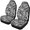 thumbnail image 1 of Zebra Print Car Seat Covers Front Seat Premium Cover Vehicle Seat Protector Car Mat Covers Fit Most Cars Se 2 Piece, 1 of 6