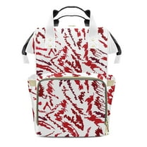 Zebra Print Diaper Backpack – Large Capacity, Insulated Baby Bottle Pocket, Multifunctional Mommy Bag for Boys & Girls