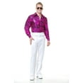 thumbnail image 1 of Zebra Print Disco Shirt - Fuscia, 1 of 2
