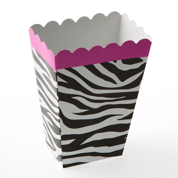Zebra Print Favor Boxes, 8pk