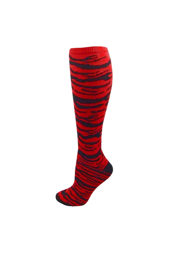 Zebra Print Knee High Socks