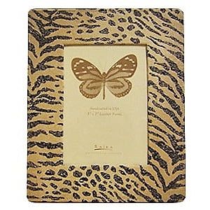 Zebra Print Leather Wide-Border 176 Frame by Raika - 5x7
