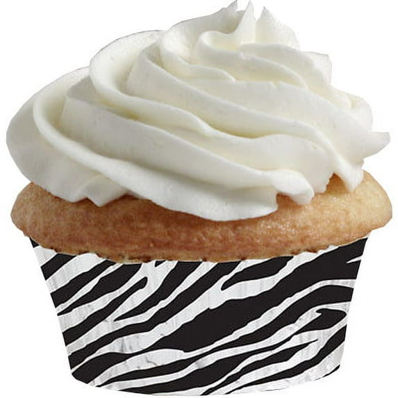 Zebra Stripes Animal Print Mini Muffin Cups (100ct)