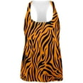 thumbnail image 1 of Zebra Print Orange All Over Womens Tank Top - 2X-Large, 1 of 2