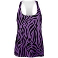 thumbnail image 1 of Zebra Print Purple All Over Womens Tank Top - 2X-Large, 1 of 2