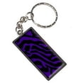 thumbnail image 1 of Zebra Print Purple Keychain Key Chain Ring, 1 of 1