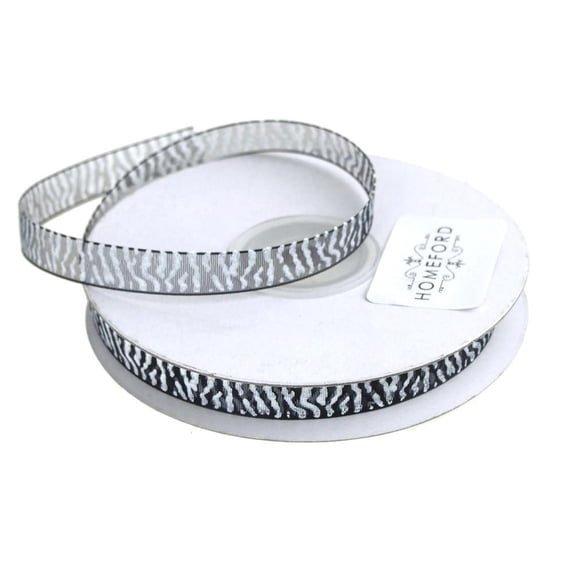Zebra Print Sheer Organza Ribbon, 25 Yards - Walmart.com
