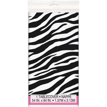 Zebra Passion Plastc Tablecover