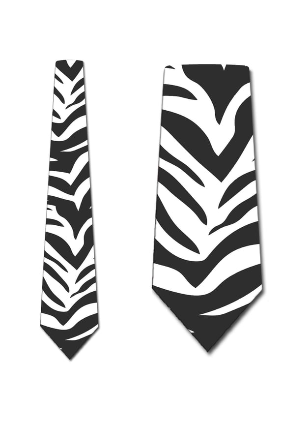 Zebra Print Ties Mens Animal Necktie Zebra Tie by Three Rooker