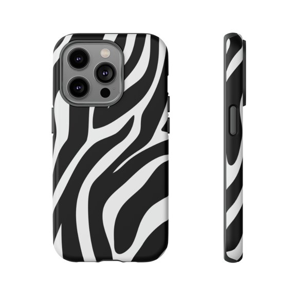 Zebra Print iPhone 15 Case-iPhone Case-iPhone-Animal Print iPhone Case