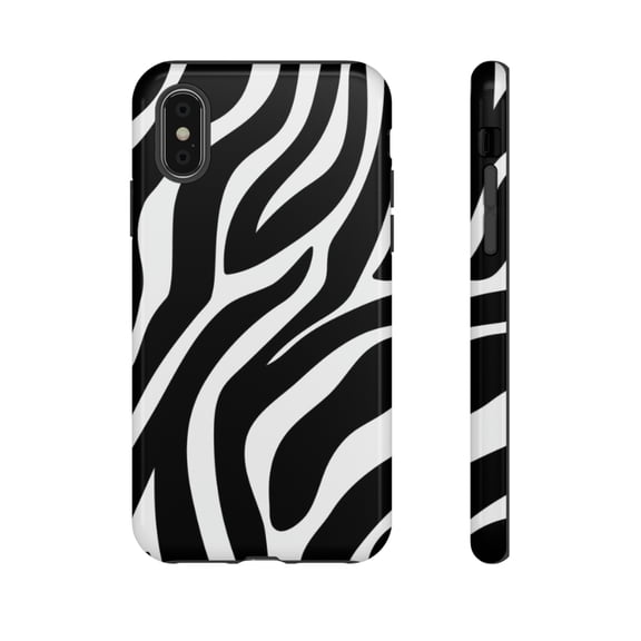 Zebra Print iPhone 15 Case-iPhone Case-iPhone-Animal Print iPhone Case