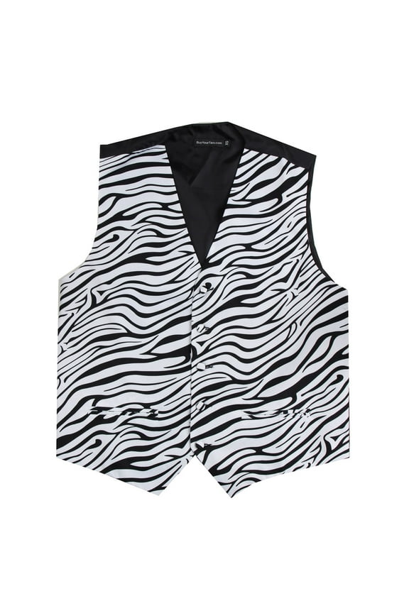 Zebra Printed Formal Vest