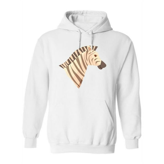 Zebra Profile Hoodie Women -SPIdeals Designs, Female Medium