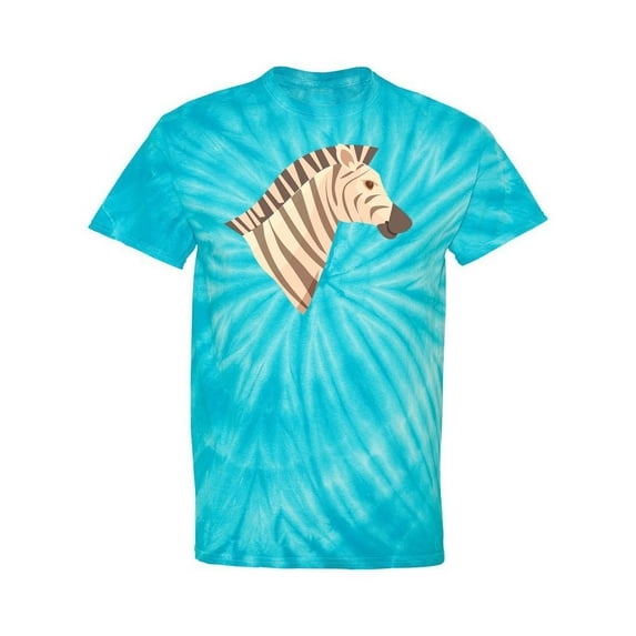 Zebra Profile Tie Dye Cyclone Men -SPIdeals Designs, Male Small