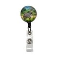 thumbnail image 1 of Zebra Retractable Reel ID Badge Key Card Name Tag Holder with Clip, 1 of 7