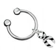 thumbnail image 1 of Zebra Ribbon Horseshoe Style Keychains, 1 of 2