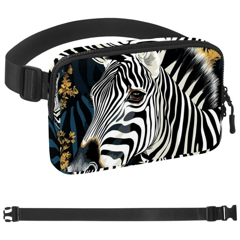 Zebra Running Belt Fanny Packs for Women Men, Waist Pack Runners