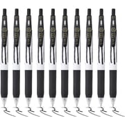 Zebra SARASA CLIP Stripes Gel Pen 10pk - Retractable With Medium 0.7mm Nib, Smudge Proof, Rapid Dry Ink, Comfort Grip and Push Clip - Water Resistant Multipack