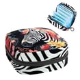thumbnail image 1 of Zebra Sanitary Napkin Storage Bag with Plush Velvet, Sponge, and Oxford Cloth - 4.7x6.6x6.6 in - Keep Your Sanitary Napkins Organized, 1 of 6