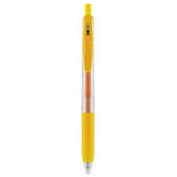 Zebra Sarasa Clip Gel Retractable Pen, .5mm, Yellow