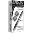 thumbnail image 1 of Zebra® Sarasa® Gel Ink Retractable Pens, Medium Point, 0.7 mm, Clear Barrel, Blue Ink, Pack Of 12, 1 of 7