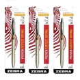 thumbnail image 1 of Zebra Sarasa Grand, Retractable Gel Ink Pen, Gold Barrel, Medium Point, 0.7mm, Black Ink, Sold as 3 Pack, 1 of 6