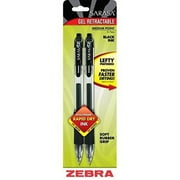 Zebra Sarasa Rapid Dry Ink Gel Retractable Pen 0.7mm Black 2 Pack 46812