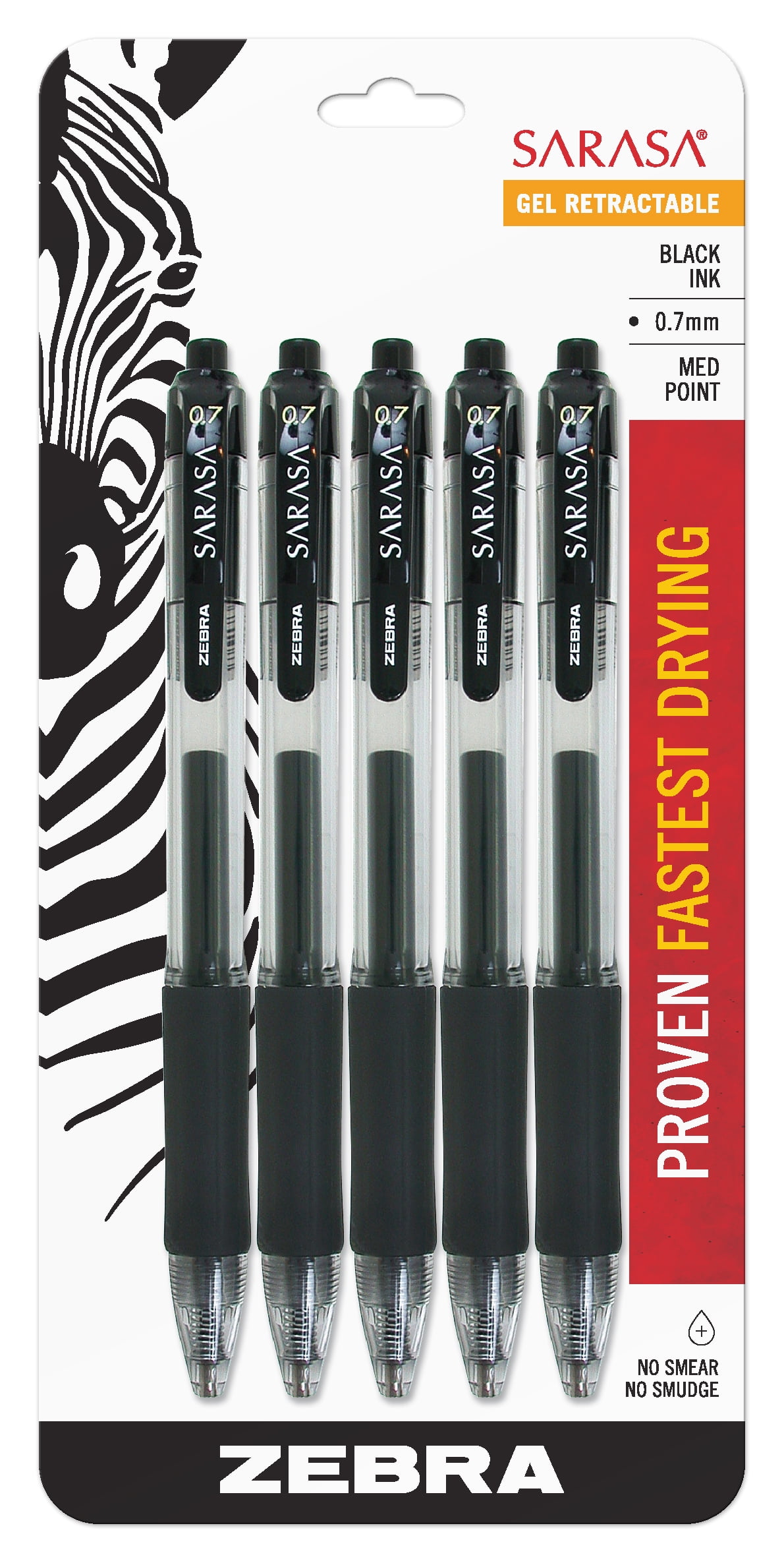 Zebra Sarasa Clip Gel Pen - 0.5 mm - Black