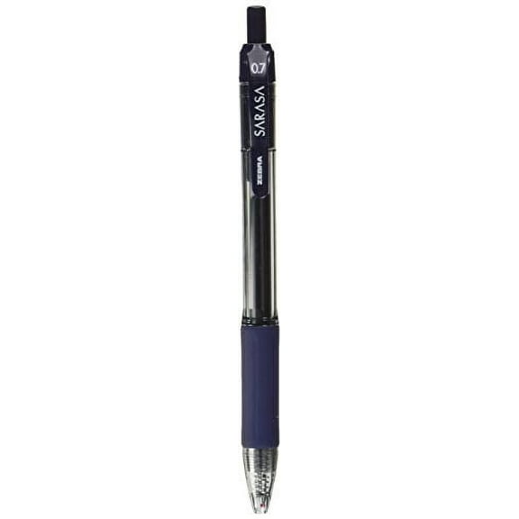 Zebra Sarasa Retractable Navy Blue Gel Ink Pens (Pack of 12)